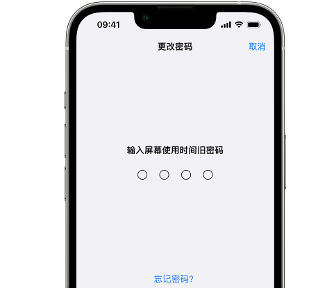 翰林镇iPhone屏幕维修分享iPhone屏幕使用时间密码忘记了怎么办 