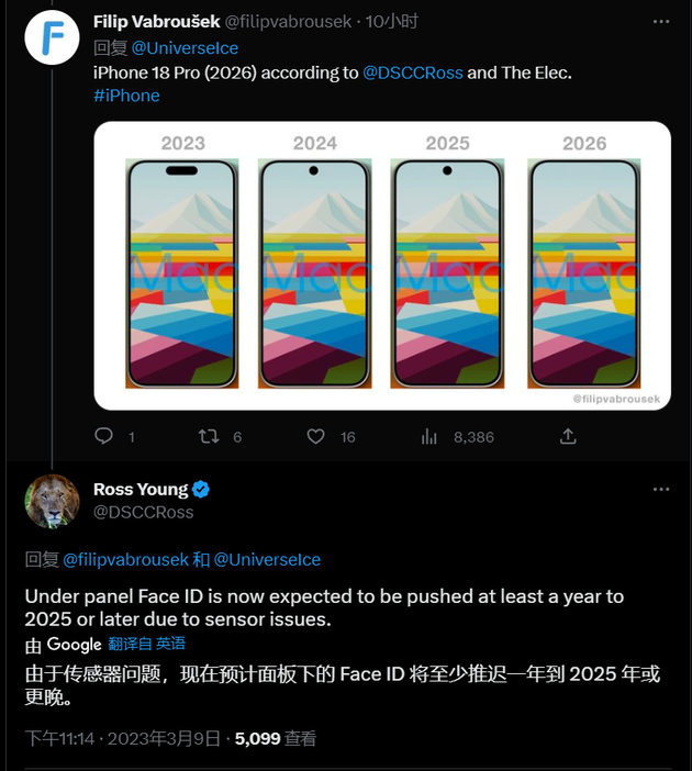 翰林镇苹果手机维修分享:屏下Face ID有什么优势？iPhone何时会有屏下Face ID？ 