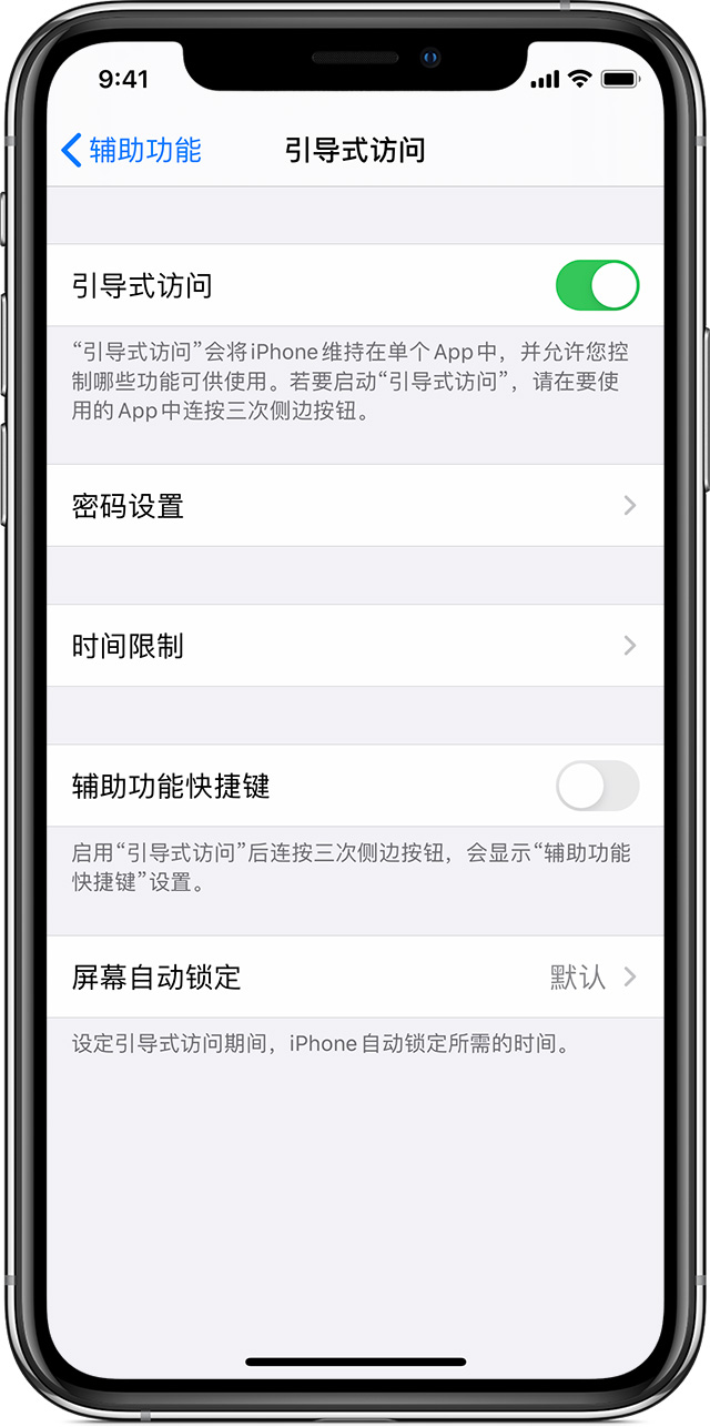 翰林镇苹果手机维修分享如何在 iPhone 上退出引导式访问 