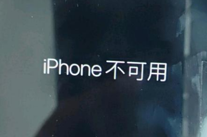 翰林镇苹果服务网点分享锁屏界面显示“iPhone 不可用”如何解决 